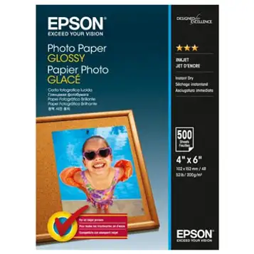 Epson 10x15cm Photo Paper Glossy 200g/m2, 500 Ark