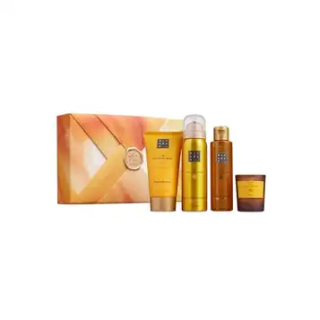 RITUALS Gift Set The Ritual of Mehr S 4 Home and Skincare Products Enriched with Sweet Orange and Cedar Wood Bath Gift Box with Energising Properties Y