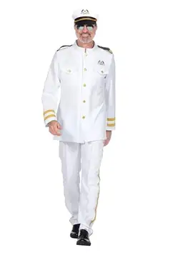 Wilbers & Wilbers Wilbers&Wilbers 330466 – marinblå officer, kostym, herr, uniform, kaptendräkt, för karneval