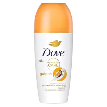 Dove Advanced Care Go Fresh Passion Fruit Scent Anti-perspirant deodorant paket med 6 med Triple Moisturising Technology roll-on för 48 timmars skydd 50 ml