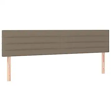 vidaXL Huvudgavlar 2 st taupe 100 x 5 x 78/88 cm tyg, huvudgavel, gavel, massiv huvudgavel, huvudgavlar, gavlar, massiva huvudgavlar, sänggavel i tyg