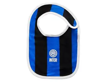 Inter phi promotions b.v. F.C babyhaklapp, nerazzurre ränder och logotyp