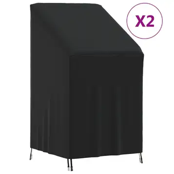 vidaXL Överdrag till trädgårdsfåtölj 2 st 70x70x85/125 cm 420D oxford