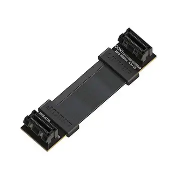 LINKUP flexibel SLI Bridge GPU-kabel med extrem höghastighetsteknik, premiumskärmning, 85 ohm-design för NVIDIA GPU-grafikkort, inte kompatibel med AMD eller RTX 2000/3000 GPU, 4 cm