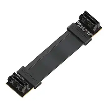 LINKUP flexibel SLI Bridge GPU-kabel med extrem höghastighetsteknik, premiumskärmning, 85 ohm-design för NVIDIA GPU-grafikkort, inte kompatibel med AMD eller RTX 2000/3000 GPU, 6 cm