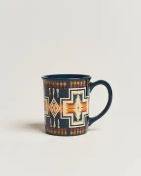 Pendleton 18oz Ceramic Mug Harding Navy