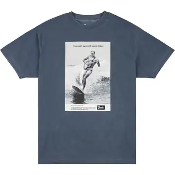 Fender Vintage Ad Surfer T-shirt, Ocean, M