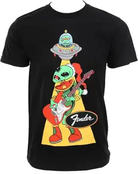 Fender Ugly Christmas Tee Alien, Blk, XL