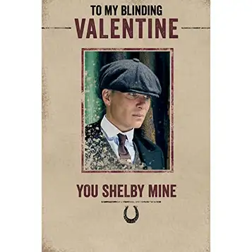 Danilo Promotions LTD Officiella Peaky Blinders Alla hjärtans dagskort, You Shelby Mine