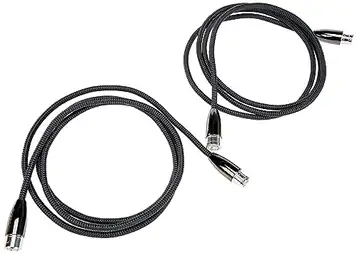 AudioQuest 2 m Yukon XLR ljudkabel XLR (3-stift), svart – ljudkabel (XLR (3-stift), XLR (3-stift), 2 m, svart