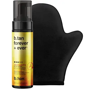 B.TAN Brun Utan Sol-Mousse    Forever Bundle Self Tan, Self Tanning Foam, Fake Tan, Sunless Tanner, Vegan, Cruelty Free, 200ml