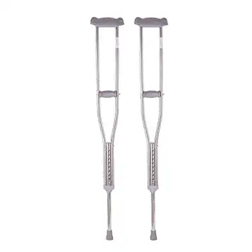 MObyat Rollator,Walking Stick, Krycka Förtjockad Armhåla Dubbla Kryckor Rostfritt stål Äldre Walker, 2st L, 1st, Stor