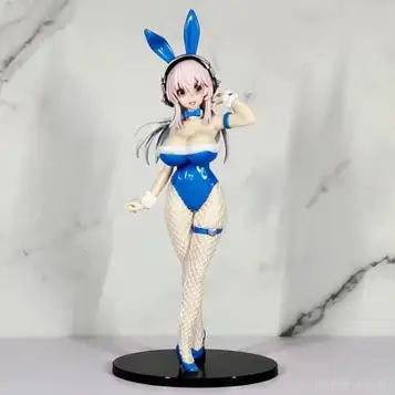 OPQRSTUVW Anime flickfigur 30 cm senaste populära klassiska anime-barn SUPERSONICO kanin vacker flicka Aldult Otaku PVC actionfigur leksaker modell staty skrivbord staty prydnad box barn födelsedag kristus