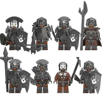 LEIGELE 8 st/set The Lord Of The Rings-serien Minifigurer Byggklossar Kit, Warrior Mini Actionfigurer T[GL]