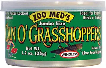 Zoo Med Jumbo Size Can O' Grasshoppers 1.2-Ounce 4 Pack