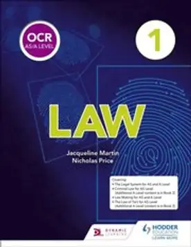 OCR AS/A Level Law Book 1